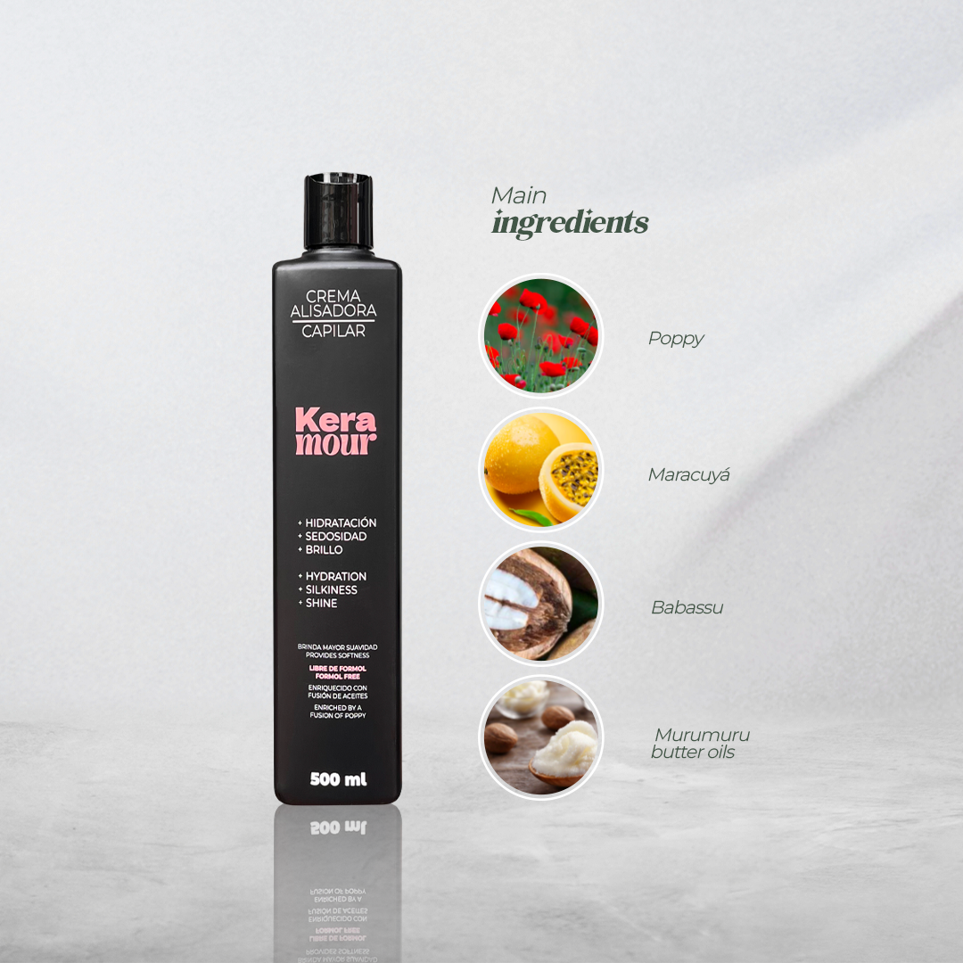 KERAMOUR-HAIR STRAIGHTENING CREAM 500ML
