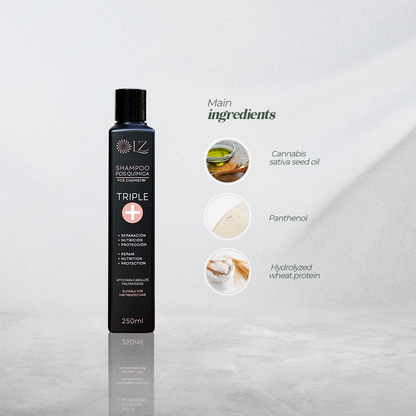 TRIPLE + POS QUÍMICA / RECOVERY SHAMPOO 250ML