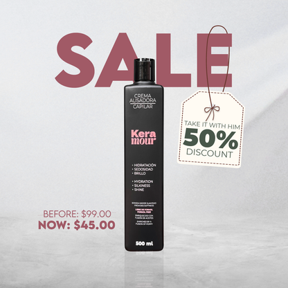 KERAMOUR-HAIR STRAIGHTENING CREAM 500ML