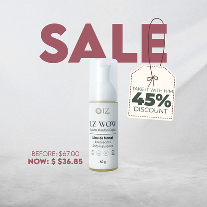 LZ WOW STRAIGHTENING FOAM 45%OFF