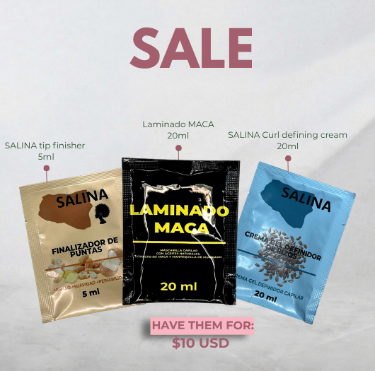 TIP FINISHER 5ML +  LAMINADO MACA 20 ML + CURL DEFINING CREAM 20 ML